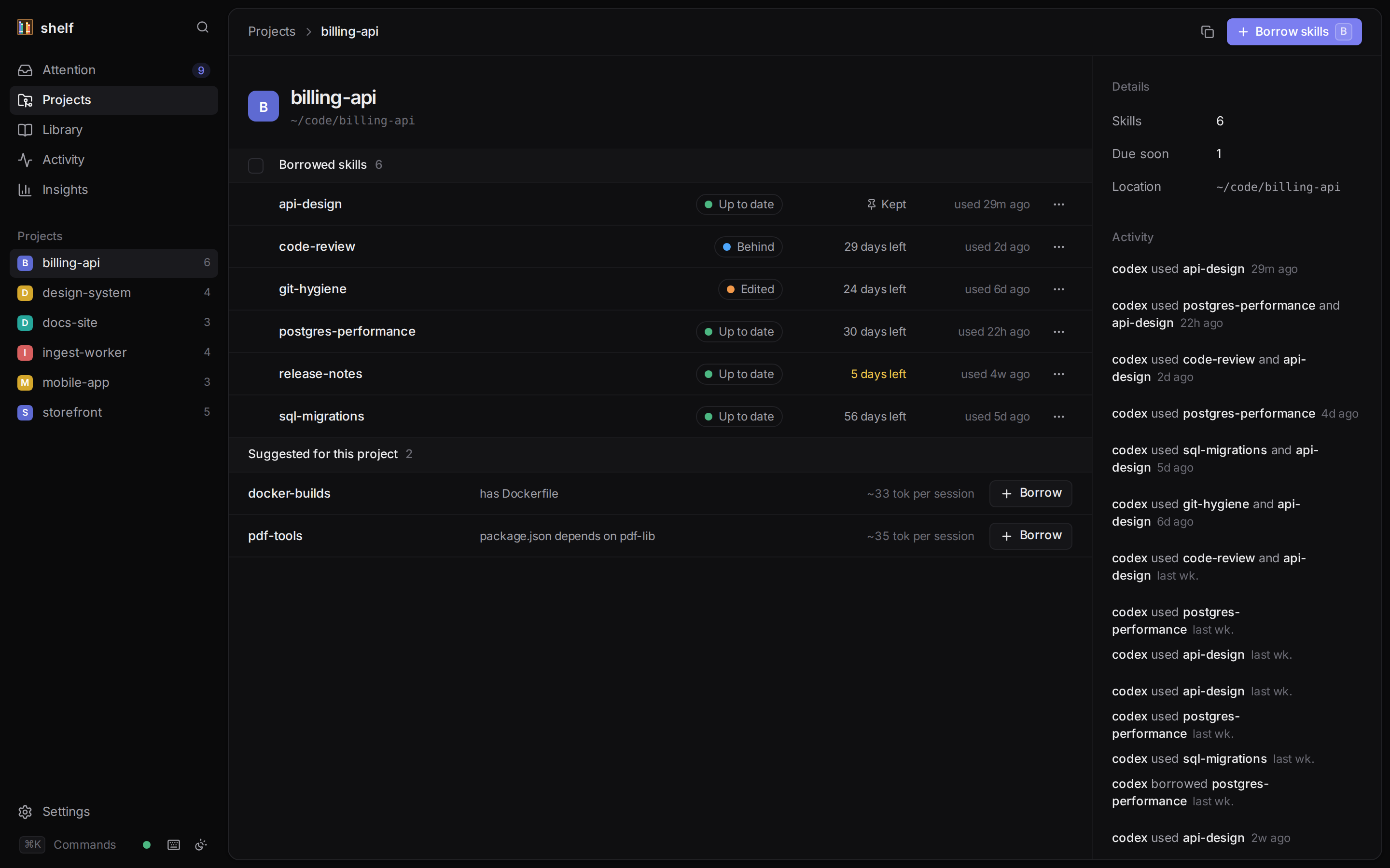 A project page